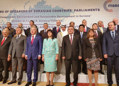 9 October 2018 Participants of the 3rd meeting of Speakers of Eurasian Countries’ Parliaments